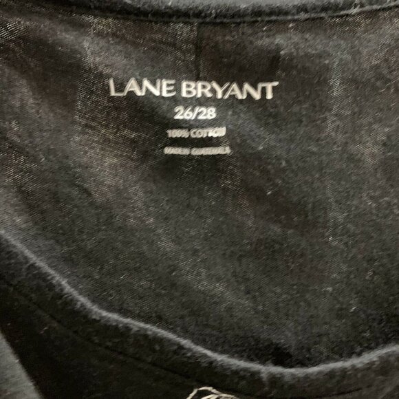 Lane Bryant Womens Multicolor Heart Graphic Print Scoop Neck Blouse - Picture 3 of 3